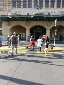 Toute l'équipe à la gare !